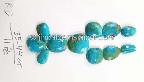 Blue Opalina Rose Cut Slices