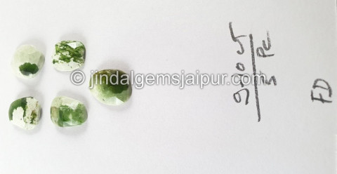 Chrome Chalcedony Rose Cut Slices Chrome Chalcedony Rose Cut Slices