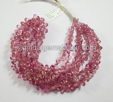 Pink Tourmaline Faceted Pear & Heart Shape Beads Pink Tourmaline Faceted Pear & Heart Shape Beads