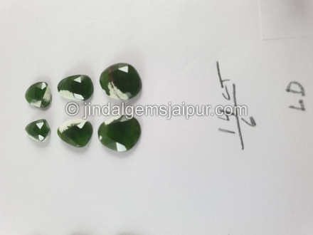 Chrome Chalcedony Rose Cut Slices Chrome Chalcedony Rose Cut Slices