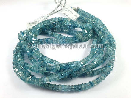 Blue Zircon Step Cut Bolt Shape Beads Blue Zircon Step Cut Bolt Shape Beads