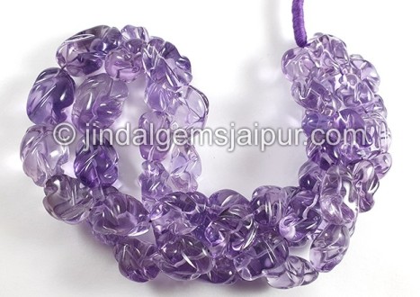 Amethyst Smooth Irregular Mughal Nuggets Beads