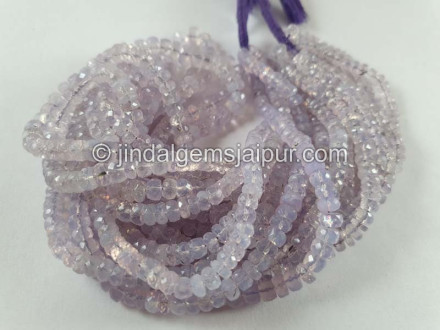 Scorolite Or Lavender Quartz Faceted Roundelle Beads Scorolite Or Lavender Quartz Faceted Roundelle Beads