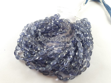 Iolite Shaded Faceted Oval Beads