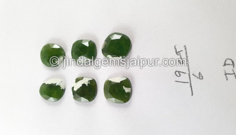 Chrome Chalcedony Rose Cut Slices Chrome Chalcedony Rose Cut Slices