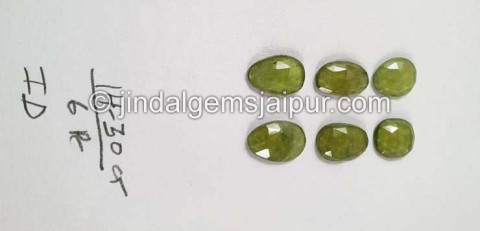 Vesuvianite Rose Cut Slices