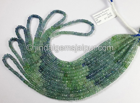 Kornerupine Faceted Roundelle Shape Small Beads