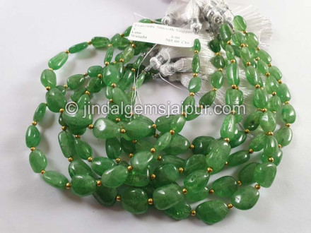 Tsavorite Smooth Nugget Beads