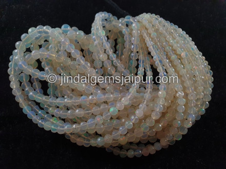 Ethiopian Opal Faceted Round Ball Beads Ethiopian Opal Faceted Round Ball Beads