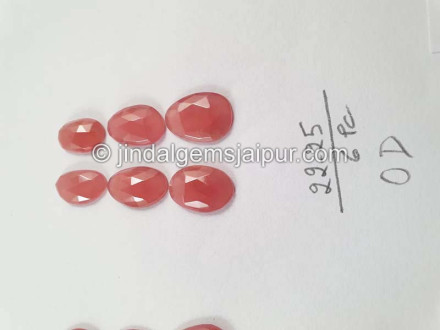 Rhodochrosite Rose Cut Slices