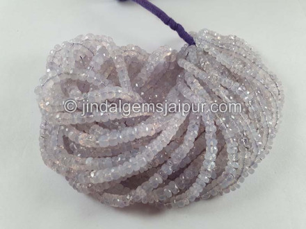 Scorolite Or Lavender Quartz Faceted Roundelle Beads Scorolite Or Lavender Quartz Faceted Roundelle Beads