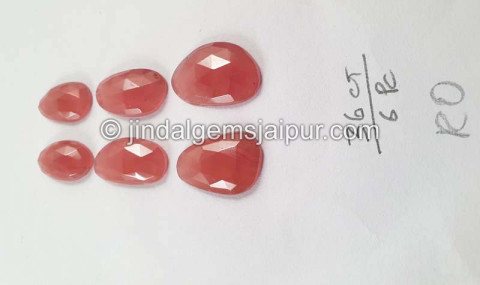 Rhodochrosite Rose Cut Slices
