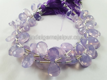 Scorolite Faceted Pear Beads