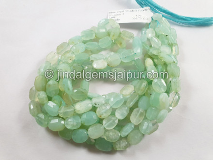 Blue Opal Shaded Faceted Nugget Beads Blue Opal Shaded Faceted Nugget Beads