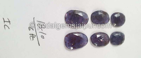 Iolite Sunstone Rose Cut Slices Iolite Sunstone Rose Cut Slices