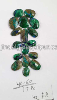 Azurite Malachite Rose Cut  Slices