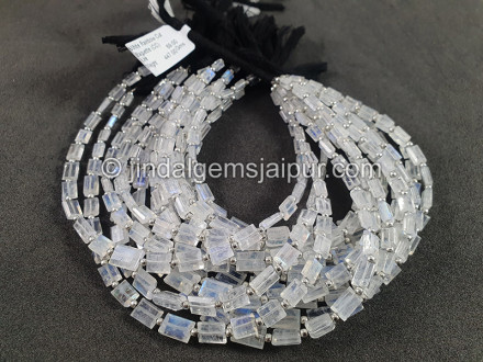 White Rainbow Cut Baguette Shape Beads White Rainbow Cut Baguette Shape Beads