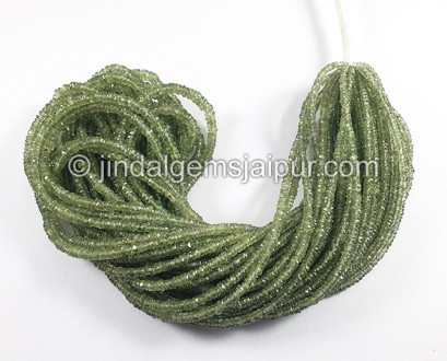 Green Sapphire Faceted Tyre Shape Beads Green Sapphire Faceted Tyre Shape Beads