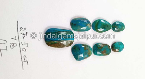 Blue Opalina Rose Cut Slices