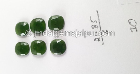 Chrome Chalcedony Rose Cut Slices Chrome Chalcedony Rose Cut Slices