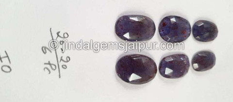 Iolite Sunstone Rose Cut Slices Iolite Sunstone Rose Cut Slices