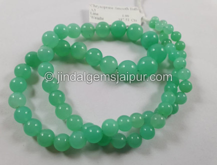 Chrysoprase Smooth Balls Beads
