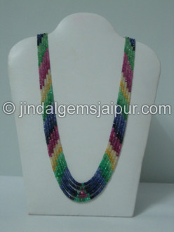 Multi Precious Faceted Roundelle