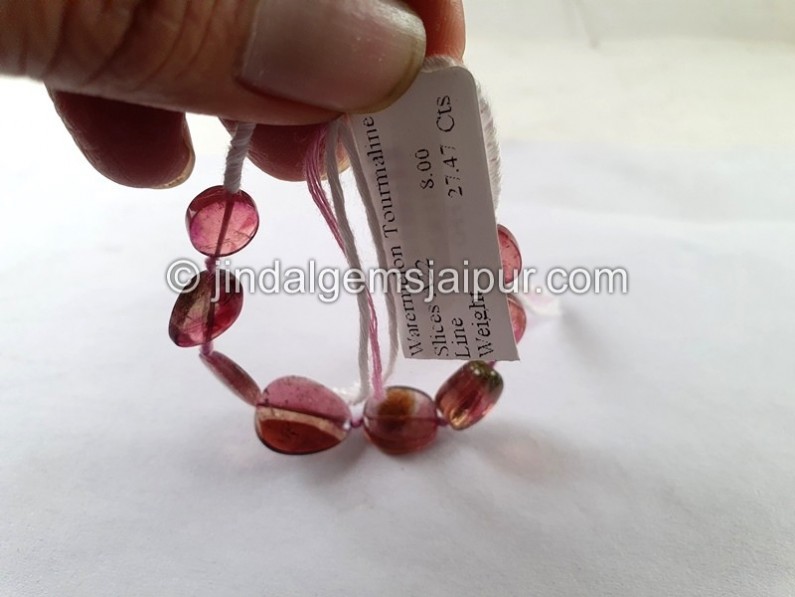Watermelon Tourmaline Smooth Slices