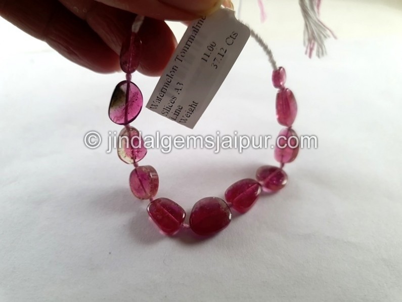 Watermelon Tourmaline Smooth Slices