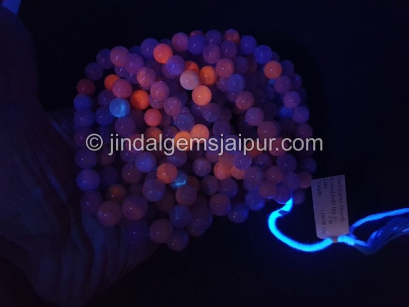 Hackmanite Smooth Big Round Ball Beads