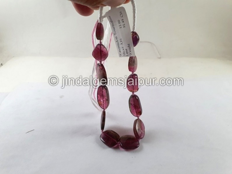 Watermelon Tourmaline Smooth Slices