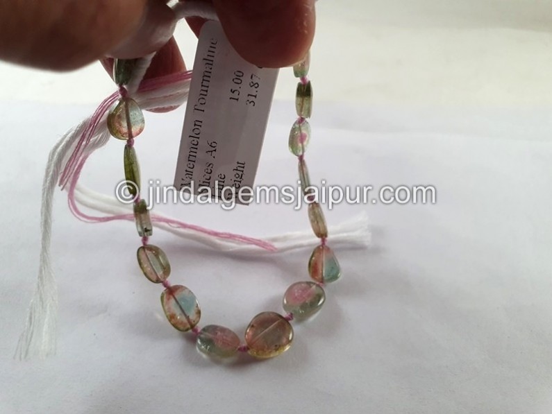 Watermelon Tourmaline Smooth Slices