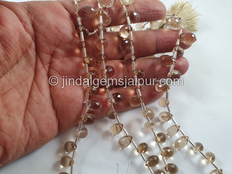 Champagne Citrine Faceted Chandelier Drops Beads