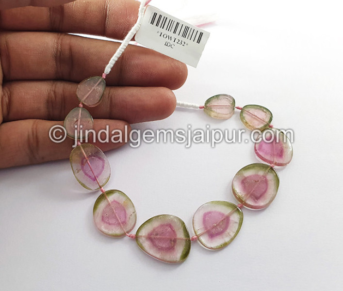 Watermelon Tourmaline Smooth Slices