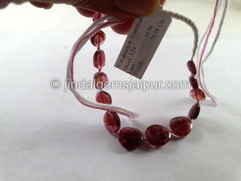 Watermelon Tourmaline Smooth Slices