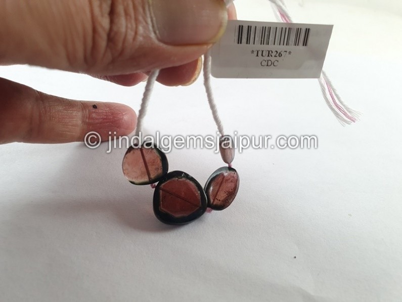 Watermelon Tourmaline Smooth Slices