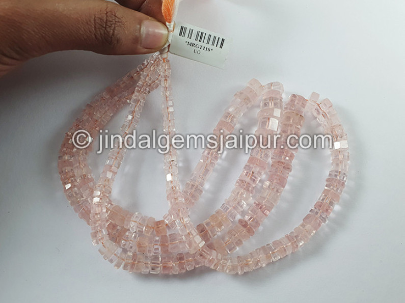 Peach Morganite Bolt Shape Beads