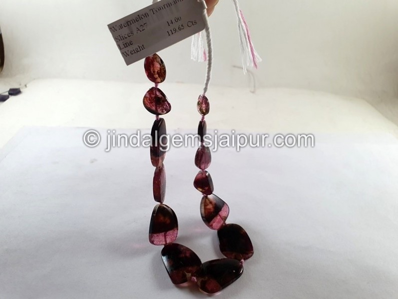 Watermelon Tourmaline Smooth Slices