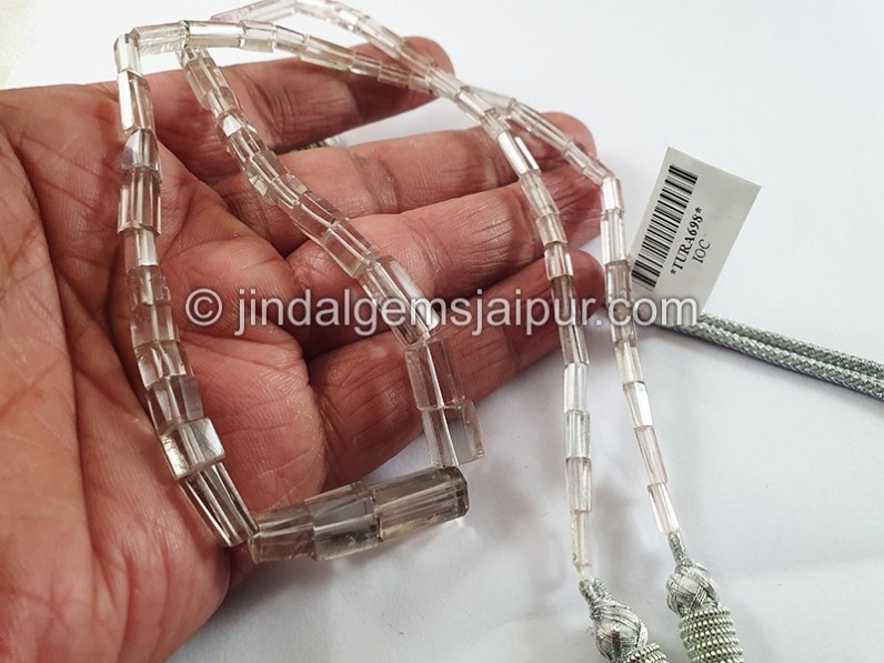 Tourmaline Step Cut Pipe Shape Beads