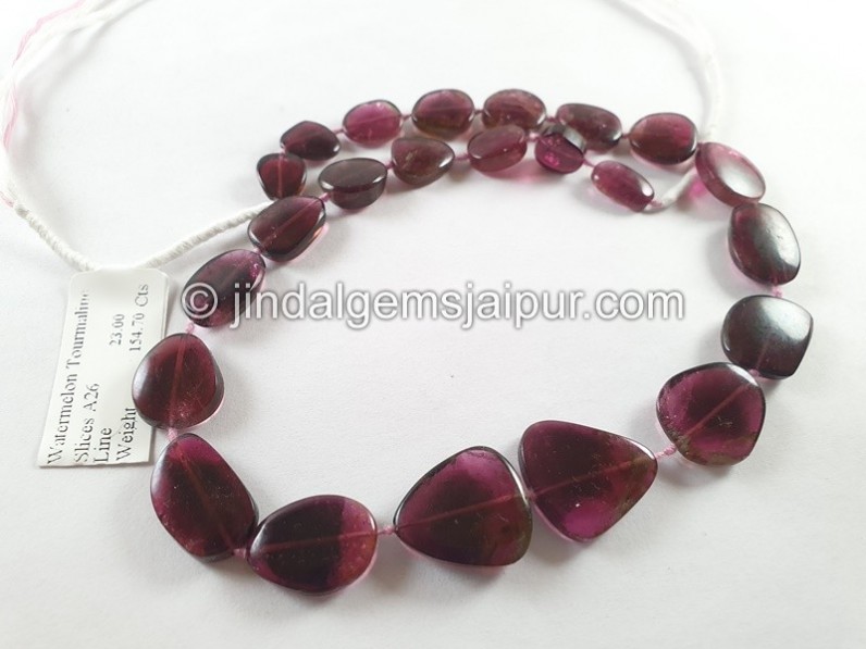 Watermelon Tourmaline Smooth Slices