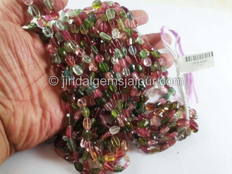 Tourmaline Step Cut Nuggets Beads