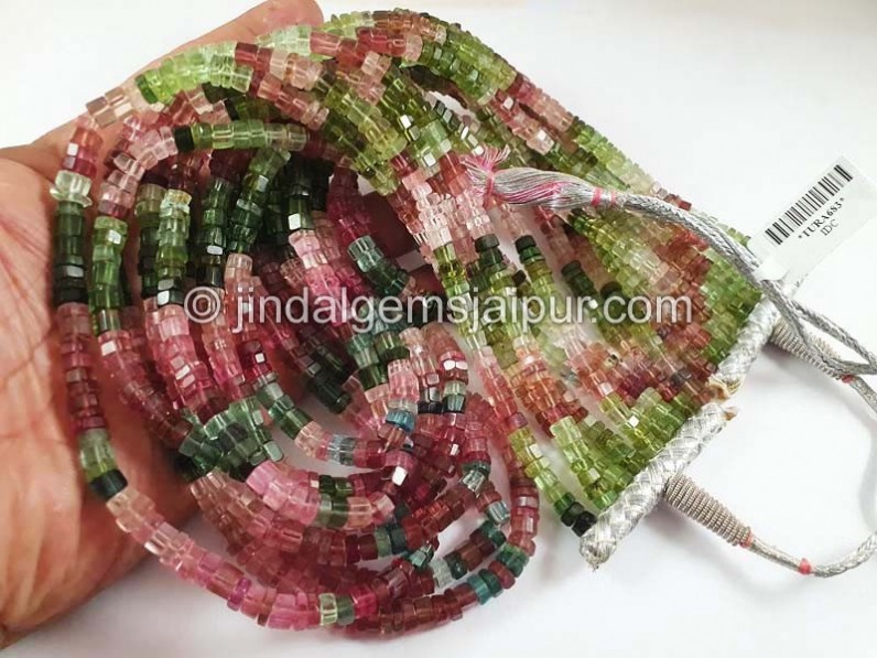 Tourmaline Step Cut Bolt Shape Beads
