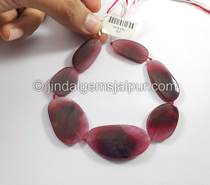 Pink Watermelon Tourmaline Smooth Slices