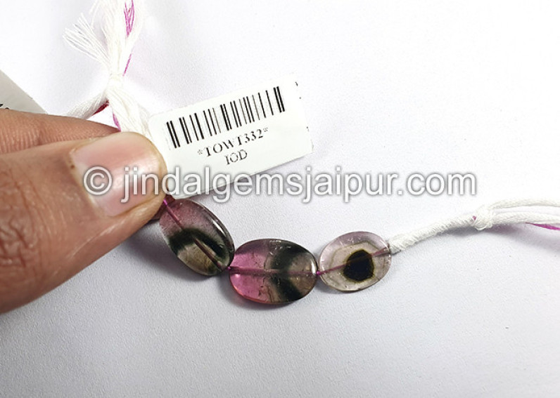 Watermelon Tourmaline Smooth Slices