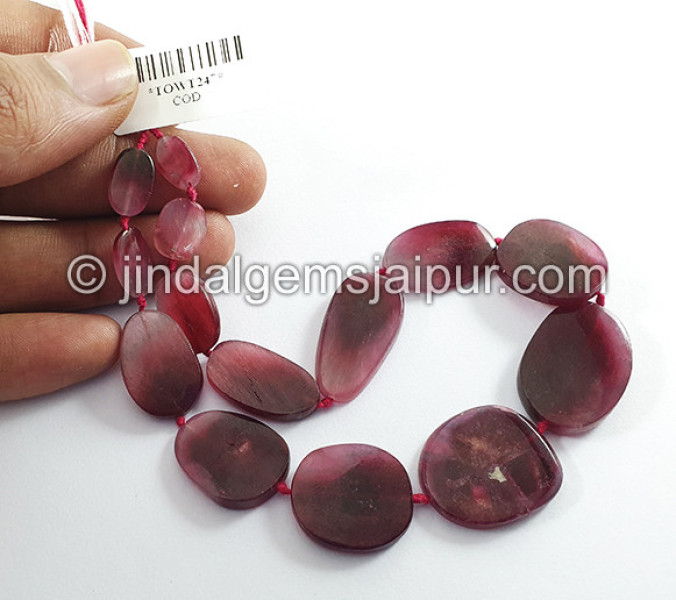Pink Watermelon Tourmaline Smooth Slices