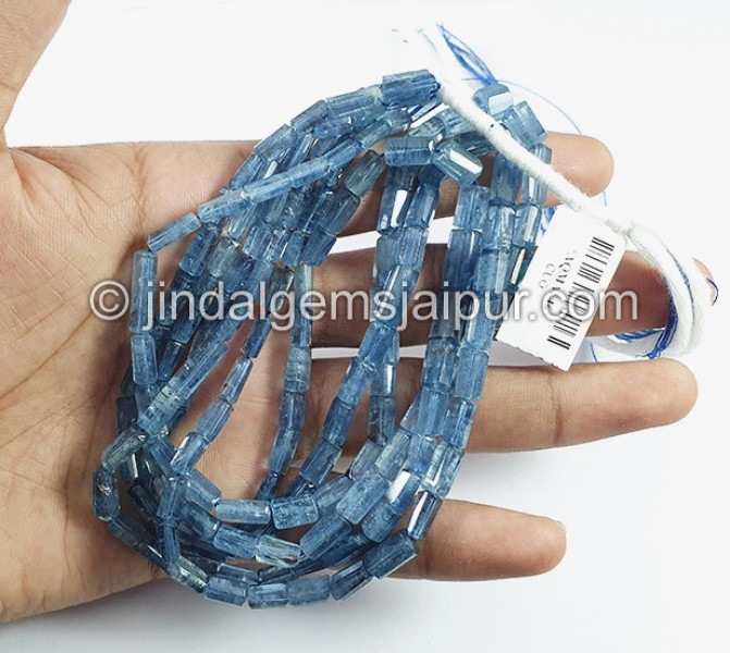 Santa Maria Aquamarine Cut Pipe Shape Beads