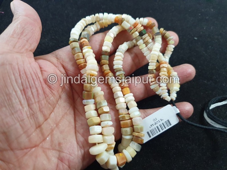 Multi Ethiopian Step Cut Bolt Beads