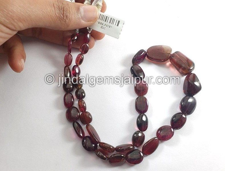 Rubellite Tourmaline Smooth Nuggets Shape Beads