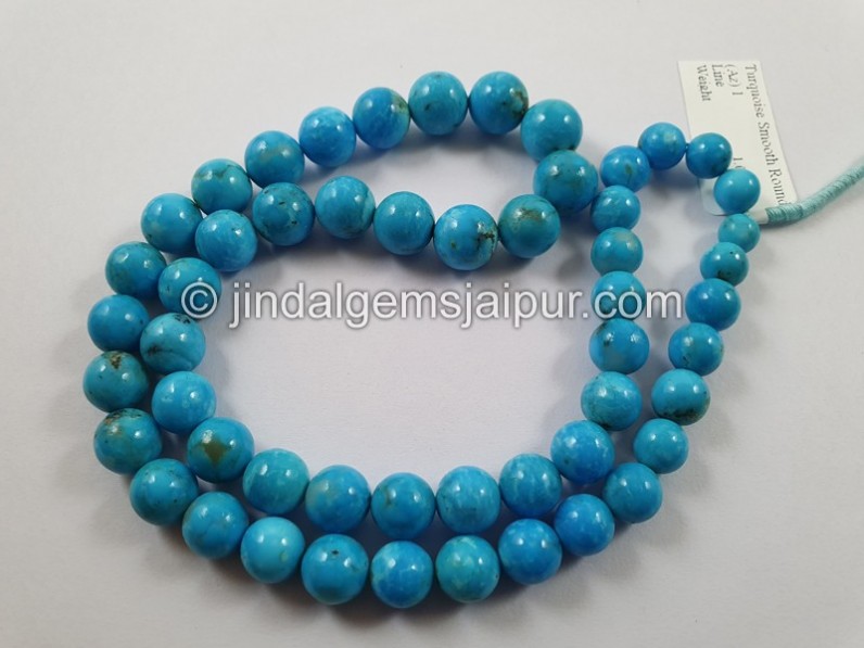 5mm Turquoise Beads Sleeping Beauty Blue Round Loose 25 gram Package 5360