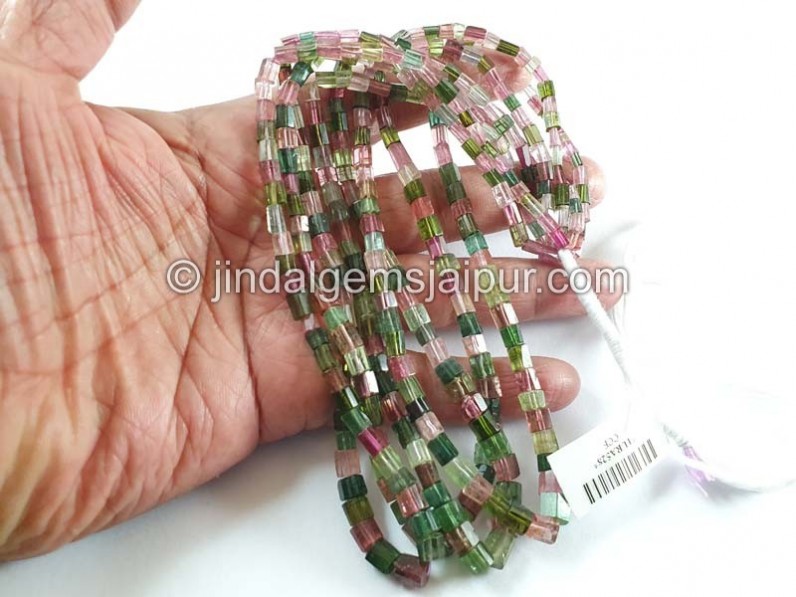 Tourmaline Step Cut Pipe Beads